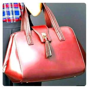 Sole Society Morris Tote in Oxblood